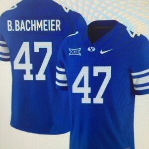 Bear Bachmeier Royal Stitched Vapor Jersey Blue😘